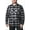 black-gray, variant on Men's Big & Tall Flannel Shirt Warm Oversized Long Sleeve Button Down Shirt Loose Fit Casual Plaid Shirt for Fall Winter