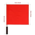 thumbnail image 2 of QIFULL 2Pcs Red Referee Flags for Game Competition with Polyester Cotton and Stainless Steel Lightweight Design, 2 of 8