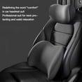 thumbnail image 3 of Lumbar Support Pillow, Detachable Chair Back Support with Convex Design Breathable Memory Foam Cushion for Home Office Car, 3 of 7