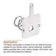 thumbnail image 5 of Unique Bargains Battery Spring Plate AA Battery Contact Nickel Plate 11.28mmx11.5mm 10 Set, 5 of 5