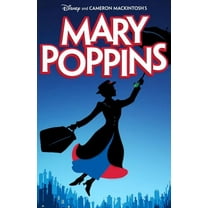 Mary Poppins Movie Poster metal Print 8in x 12in Metal Print 8x12 #073086 Square Adults Poster Time