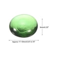thumbnail image 2 of Uxcell Decorative Flat Glass Marbles 0.67''-0.75'' Rock Vase Filler Green for Fish Tank Table Scatter Decor 100 Pcs, 2 of 5
