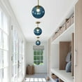 thumbnail image 7 of KCO Lighting Modern Large Globe Flush Mount Ceiling Light with Vintage Blue Glass, 7 of 7