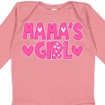 thumbnail image 4 of Inktastic Mama's Girl Pink with Hearts Girls Long Sleeve Baby Bodysuit, 4 of 5