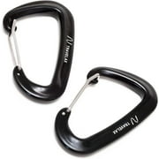 Travelax 2 Sturdy Light Aluminum Carabiner with Wire gate up to 1102 lbs