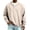 Khaki, variant on Mens Waffle Long Sleeve Shirt Loose Fit Notch Neck Long Sleeve Thermal Shirts Casual Comfort Oversized Tops