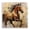 Brown Horse Gallop, variant on Stupell Industries Contemporary Modern Hue Horse Black Floating Frame Canvas Art, 18 x 18, by Irena Orlov