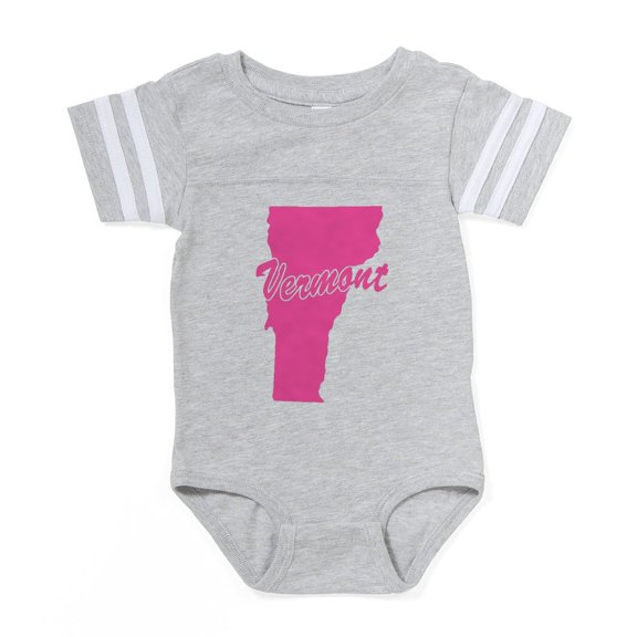 CafePress - Vermont - Cute Infant Baby Football Bodysuit