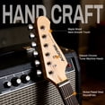 thumbnail image 3 of AODSK 39" Beginner Electric Guitar Full Size Kit with Amp, SSS Pickup, Solid Wood Body, Digital Tuner, Six Strings, Four Picks, Tremolo Bar, Strap, Gig Bag, 3 of 9