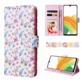 thumbnail image 3 of Compatible with Samsung Galaxy A33 5G Case Retro Gilded Flower PU Leather RFID Blocking Wallet Cover, 3 of 5