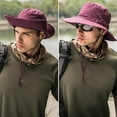 thumbnail image 2 of UV Protection Bucket Hat Men Sun Hat Fisherman’s Hat Outdoor Caps Straw Bucket Hat for Fishing Hunting, 2 of 10