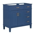 thumbnail image 7 of VISWILD Bathroom Cabinet without Sink, Modern Bathroom Cabinet with Four drawers, Bathroom Cabinet is Suitable for Bathrooms, Apartments, Blue, 7 of 7