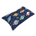thumbnail image 2 of KLL Planets and Stars Pillow Covers Envelope Closure,Super Soft and Cozy Fuzzy Fleece Pillow Case Cover 16"x24", 2 of 7