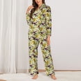 thumbnail image 2 of Sikiie Lilies Flowers Women's Long-Sleeve Shirt and Full-Length Bottom Pajama Set (s-xxl)-Medium, 2 of 7