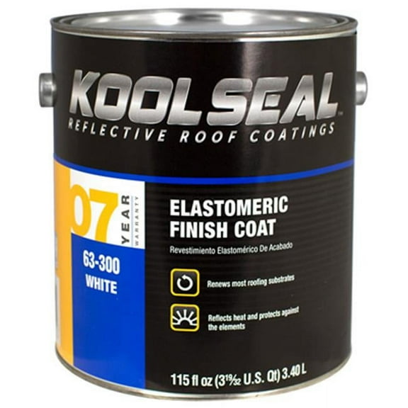 Kool Seal Elastomeric Roof Coating - Durable Acrylic - White