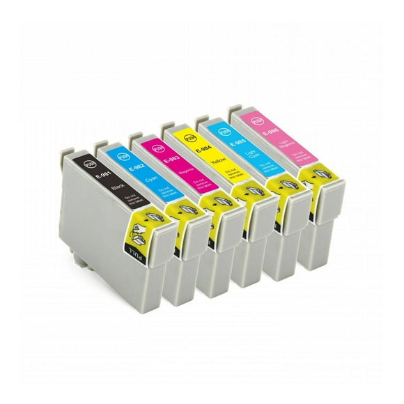 L-ink Compatible Epson 98 Ink Cartridge Set (BK, C, LC, LM, M, Y)(T098, T098120, T098220, T098320, T098420, T098520, T098620)