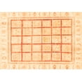 thumbnail image 1 of Ahgly Company Indoor Rectangle Abstract Orange Modern Area Rugs, 6' x 9', 1 of 4