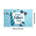 thumbnail image 2 of Striped Tie Happy Father's Day Banner Gift Box Celebration Backdrop for Father's Day Party Decoration Event Celebration, 2 of 7