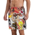 thumbnail image 2 of Looney Tunes Cartoons Mens Swim Trunks Quick Dry Board Shorts With Mesh Lining, Beach Shorts Swimwear Bathing Suits, 2 of 7