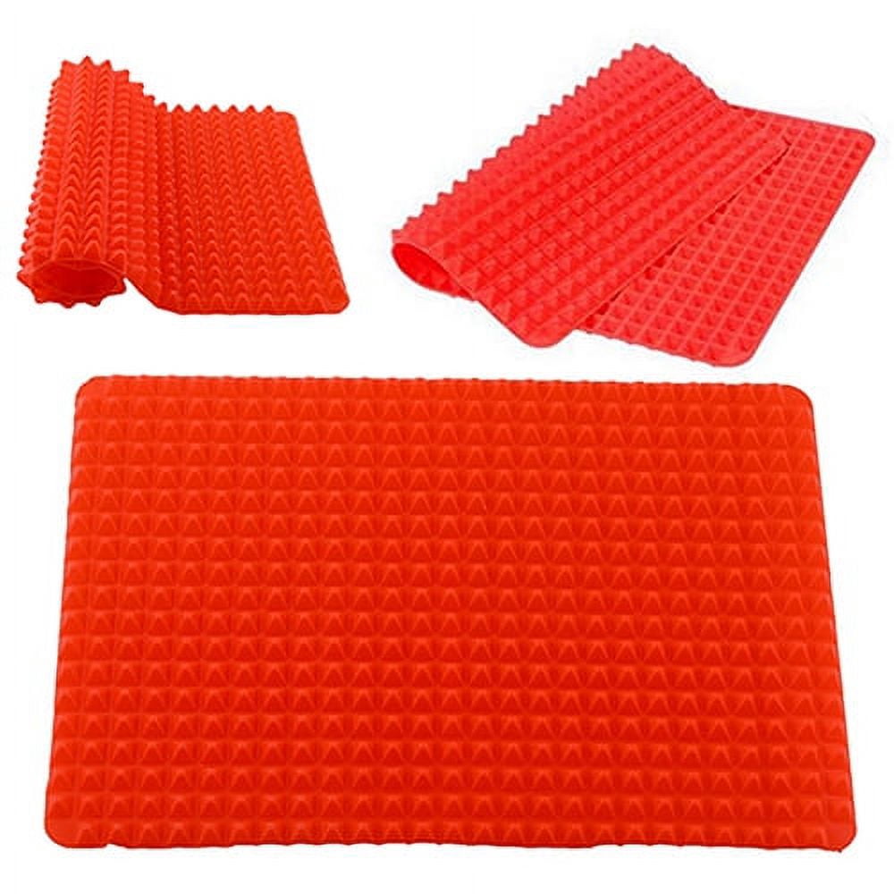 Grandest Birch 3PCS Kitchen Pyramid Pan Non-Stick Silicone Cooking Mat Oven Baking Tray Sheet,1pc