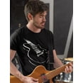thumbnail image 5 of Tstars Men's Guitar T-Shirt - Unique Musician Gift - Ideal for Father's Day & Birthdays - L, Black, 5 of 6