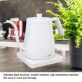 thumbnail image 4 of Smart Electric Kettle, 1000W Stainless Steel Fast Heating Auto Power Off Hot Water Boiler Pour Over Kettle for Coffee Tea, Easy to Use, Lightweight with Spray Technology, 4 of 7