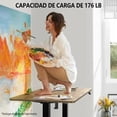 thumbnail image 3 of Zocalo Escritorio Elevable ,140x60cm, Altura Ajustable 78-118cm-Marrón, 3 of 7