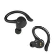 New onn. True Wireless Headphones with Charging Case, Black
