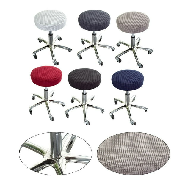 Round Stool Cover Plaid Bar Stool Covers Barstool Covers