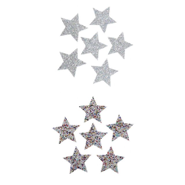 Parche De Hierro Con Dise?o De Estrella De 12 Piezas Para Ropa, Camiseta, Aplique De Bricolaje Sunnimix Insignia de parches 12pcs