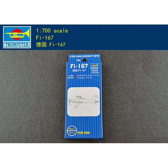 Trumpeter 03465 1/700 Scale  Fi-167 Aircraft Assembly Model Kit