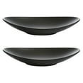 thumbnail image 4 of PTOOTP 2-Piece Black Serving Platter Set, Frosted Japanese Style Sushi and Dessert Tray for Elegant Presentation, 4 of 8