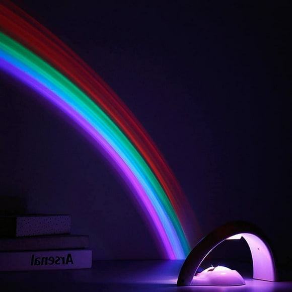 TRAHOO-Rainbow Led Lights - USB Power Supply Rainbow Projector Signs Rainbow Lights Wall Decor, Rainbow Night Light Rainbow Maker for Girls Room Kids Gifts