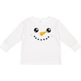 thumbnail image 3 of Inktastic Christmas Snowman, White Snowman, Carrot Nose Boys or Girls Long Sleeve Toddler T-Shirt, 3 of 5