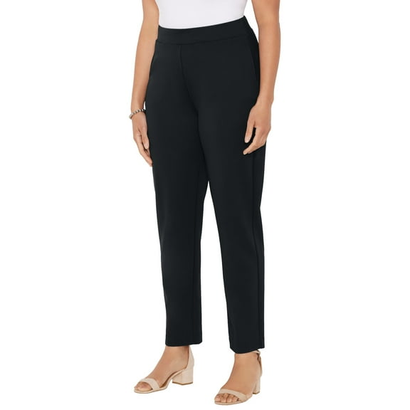 Catherines Women's Plus Size Liz&Me Slim Leg Ponte Knit Pant