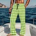 thumbnail image 4 of CYiJun Mens Pajama Pants Flannel Plaid Lounge Fleece Sleepwear Pants PJ Bottoms with Pockets, 4 of 6
