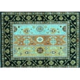 thumbnail image 1 of Ahgly Company Indoor Rectangle Abstract Light Blue Contemporary Area Rugs, 5' x 8', 1 of 4