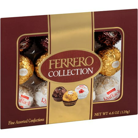 Ferrero Rocher Collection Assorted Chocolates Candy Variety Pack - 4.6oz