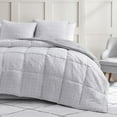 thumbnail image 6 of Casa Platino Queen Size Comforter Set – Duvet Insert Queen Size - Ultra Soft & Cozy Brushed Microfiber Queen Size Bedding Set with Queen Comforter & 2 Queen Shams – White Base Grey Dot, 6 of 9