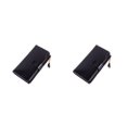 thumbnail image 1 of Sonducket Monedero de cuero para mujer, portátil, elegante, plegable, Vintage, reemplazo de cremallera, billetera Rectangular, Notecase, regalo Negro 2piezas, 1 of 6