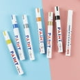 thumbnail image 4 of Naierhg Car Paint Pen Smooth Writing Waterproof High Color Saturation Strong Coverage Unfading Touch Up Paint Rich Colors Optional Car Wheel Tire Oily Painting Pen for Automobile, 4 of 8