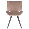 thumbnail image 2 of Nuevo Astra 19.3" Fabric & Steel Metal Dining Chair in Matte Blush Pink Pink, 2 of 4