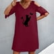 thumbnail image 3 of Vestidos de manga corta con hombros descubiertos y encaje con cuello en V estampado sexy de verano para mujer Fridja bnh5587, 3 of 8