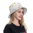 thumbnail image 4 of Yiaed Little Elephant Print Reflective Stripe Bucket Hat Unisex Funny Outdoor Fisherman Cap Beach Sun Hat, 4 of 5