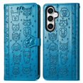 thumbnail image 1 of Funda Cartera FOXDOCK para Samsung Galaxy S23FE , Flip PU con Relieve de Gatos y Perros, Tarjetero y Soporte, 1 of 6