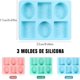 thumbnail image 2 of Molde de Silicona para Jabones Artesanales, 3 Piezas con Forma de Hojas Tropicales, Molde Reutilizable para Hacer Jabón, Velas, Chocolate, Gelatina, Resina y Manualidades, 2 of 4