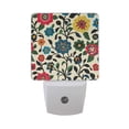 thumbnail image 6 of Yayeee LED Night Light for The Home Plug in With Light Sensors 2 Pack, Vibrant Floral, 6 of 6
