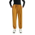 thumbnail image 4 of Sweatpants Gold Sweatpants Girls Drawstring Pants with Pockets Girls Solid Pants Kids Pants Boys 4T, 4 of 4