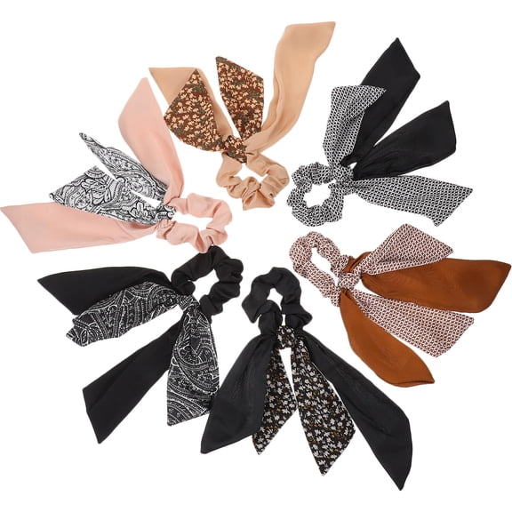 NIAIZEK 6pcs Girls Hair Ribbons Set, Non- Hair Accessories with Assorted Colors and Ribbon Styles for Everyday Use