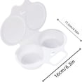 thumbnail image 3 of Microwave Egg Poacher & Cooker, 2-Cup Egg Boiler for Perfect Poached/Scrambled Eggs, BPA-Free, Dishwasher Safe, Quick Breakfast Maker for Home Kitchen, 3 of 8